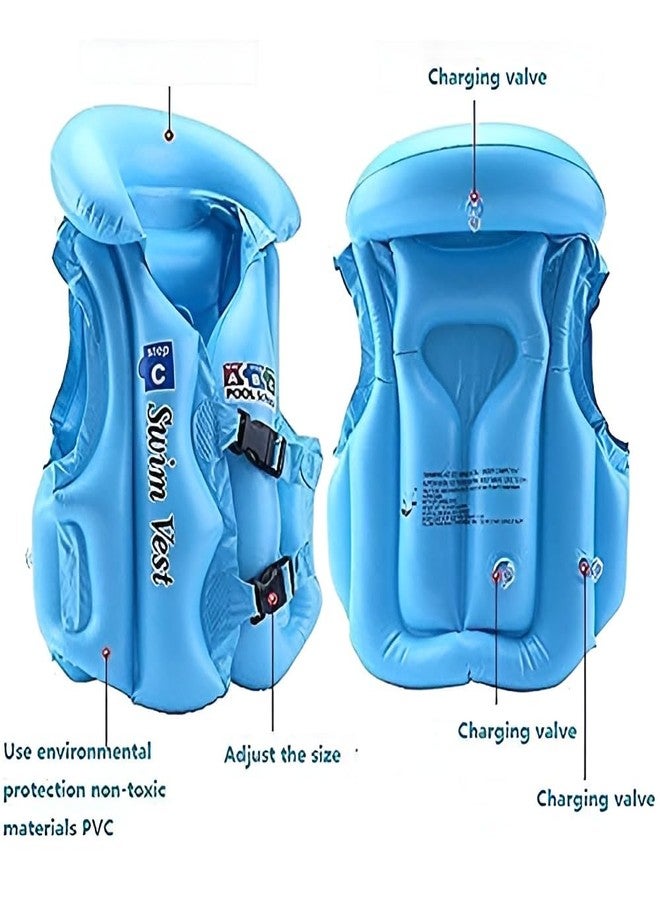 Mamadev®:- Children Swim Pool Float Swim Best Jacket Life Jacket Safety Swimming Jacket for 5-8 Years Kids(Multi Color)(1Pis) - Image 3